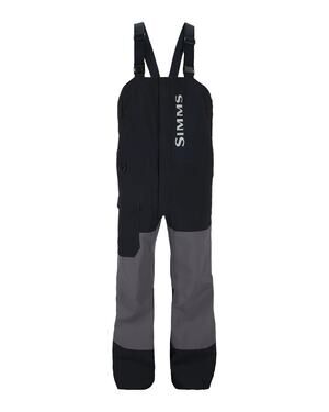 NEW Simms Fishing Men's Challenger Rain Bibs Large Jet Black